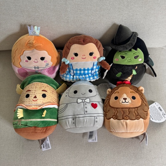 NEW SQUISHMALLOWS WIZARD OF OZ WICKED SET DOROTHY GLINDA...